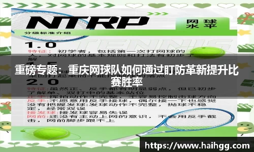 重磅专题：重庆网球队如何通过盯防革新提升比赛胜率